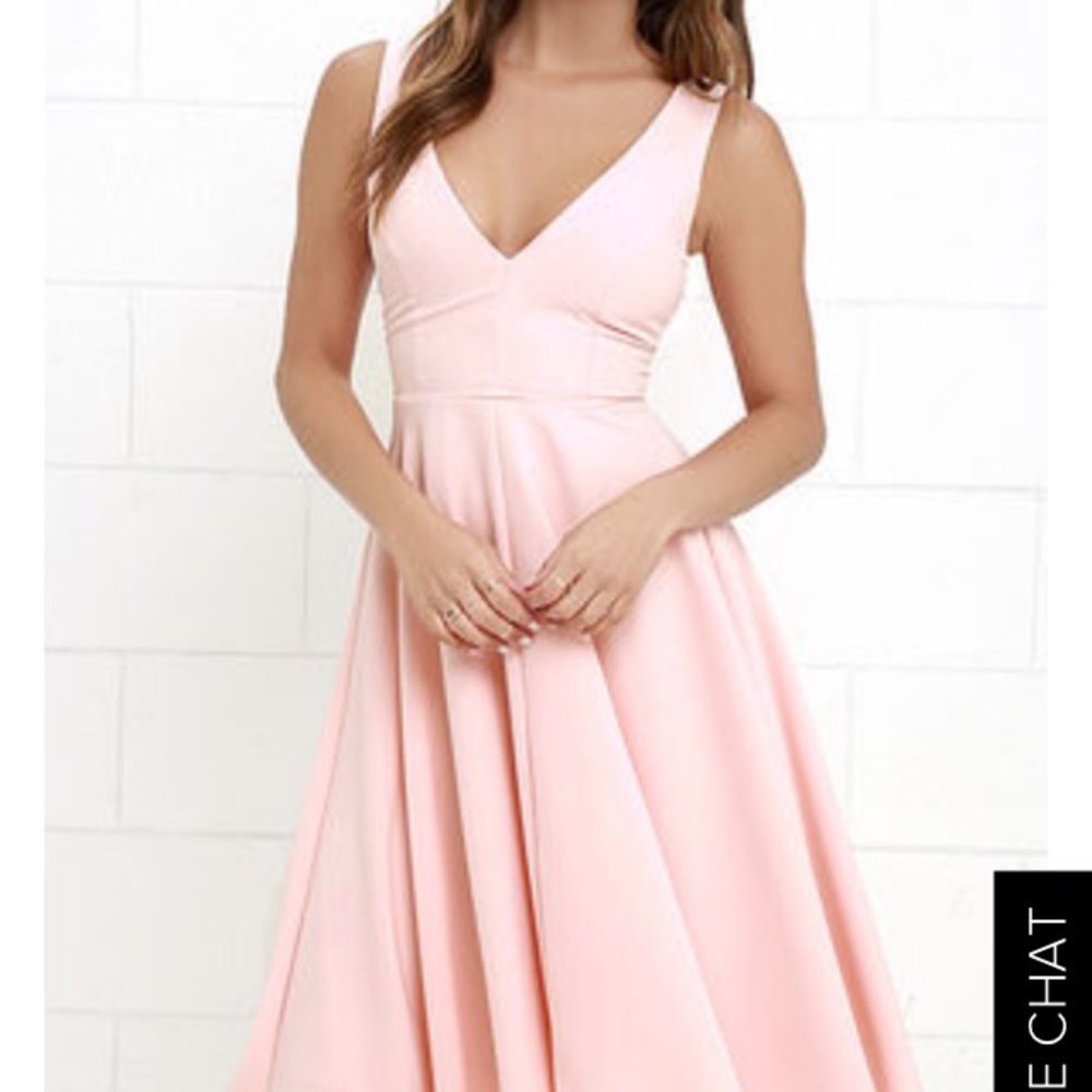 Lulus light pink blush color dress